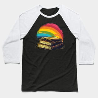 Retro 80s Reading Rainbow Tee LeVar Burton Homage T-Shirt Baseball T-Shirt